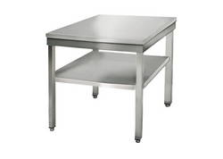 Worktable ECO Stainless steel- 800x600mm - with undershelf without upstand