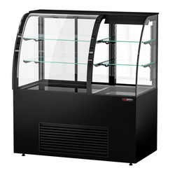 Gekoelde- & verkoopvitrine - Zelfbediening - 1400mm - Dubbele beglazing - met 2 planken