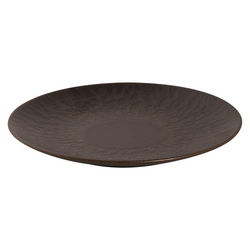 (6 st) Rust - platt tallrik - Ø 21 cm - brun