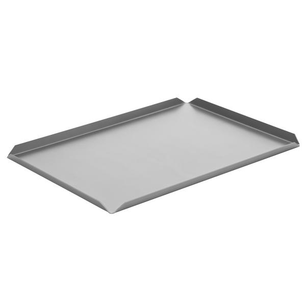(5 pcs) Serving Platter - Aluminium - 400x250x10mm - Silver - rectangular