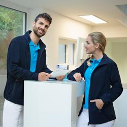 KARLOWSKY | Herren Workwear Fleecejacke Warm-Up - Marine - Größe: XXL