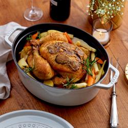 STAUB | LA COCOTTE - Kookpot - Ovaal - 230mm - Gietijzer - Witte truffel