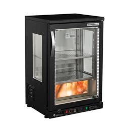 Armadio per la frollatura a secco della carne - 590 mm - con 1 porta in vetro - nero
