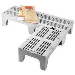 CAMBRO | S Series Heavy-Duty Dunnage Rack – Slotted Surface – 915×533×300 mm – Grey Speckled