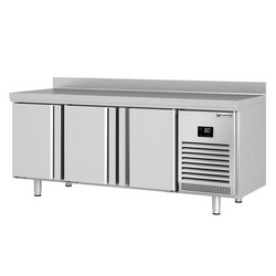 Koelwerkbank Premium PLUS - 1960x700mm - met 3 deuren & met achterwand