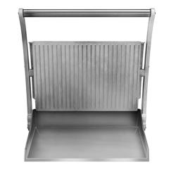 ROBAND | Contactgrill | Hamburger grill - 3.1 kW - bovenzijde Gegroefd & onderzijde Glad - Grilloppervlak: 500x275mm