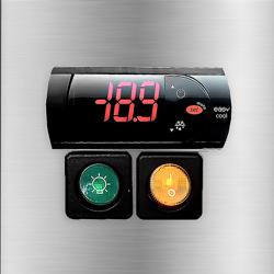 Witryna chłodnicza do ryb - 1280x880x1215mm - z oświetleniem LED - na rynek PL