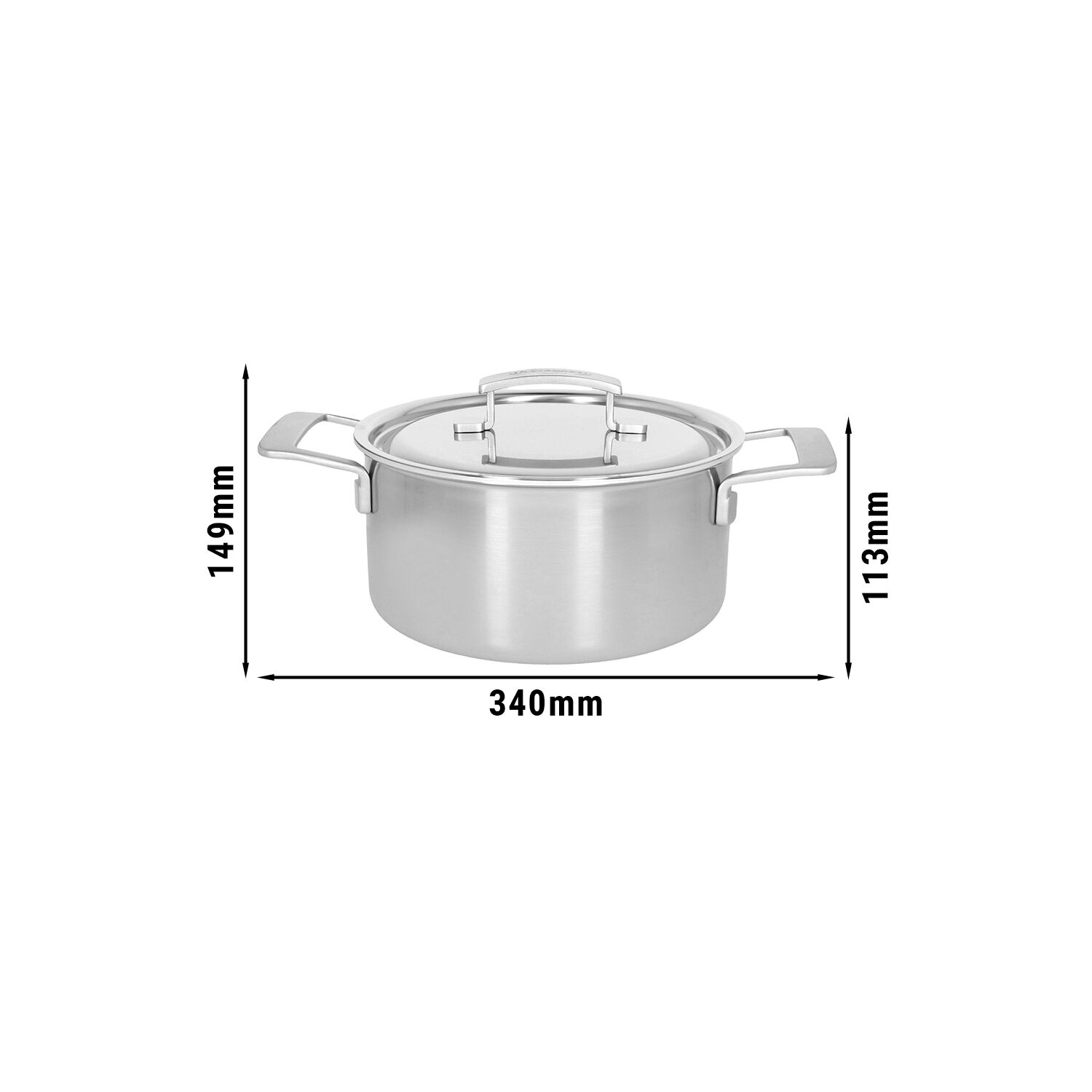 DEMEYERE | INDUSTRY 5 - Marmite à rôtir avec couvercle - Ø 220mm - inox