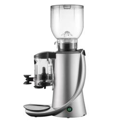 Επαγγελματικός μύλος καφέ espresso - Δοχείο κόκκων 2 kg - αθόρυβος 55 dBA - Με διανεμητή δόσης - Ασημί
