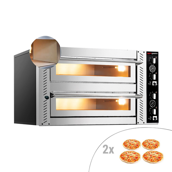 Forno de pizza 4+4x 34 cm (full fireclay)