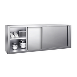 Seinäkaappi ruostumattomasta teräksestä PREMIUM - 2000x400mm - liukuovi - korkeus 650mm