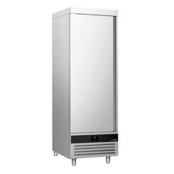 Koelkast RVS PREMIUM - GN 2/1 - 700mm - 600liter - tot -2°C tot +8°C - met 1 deur - geforceerde koeling, LED‑verlichting & legroosters