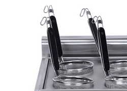 Hervidor de pasta con 6 escurrideros