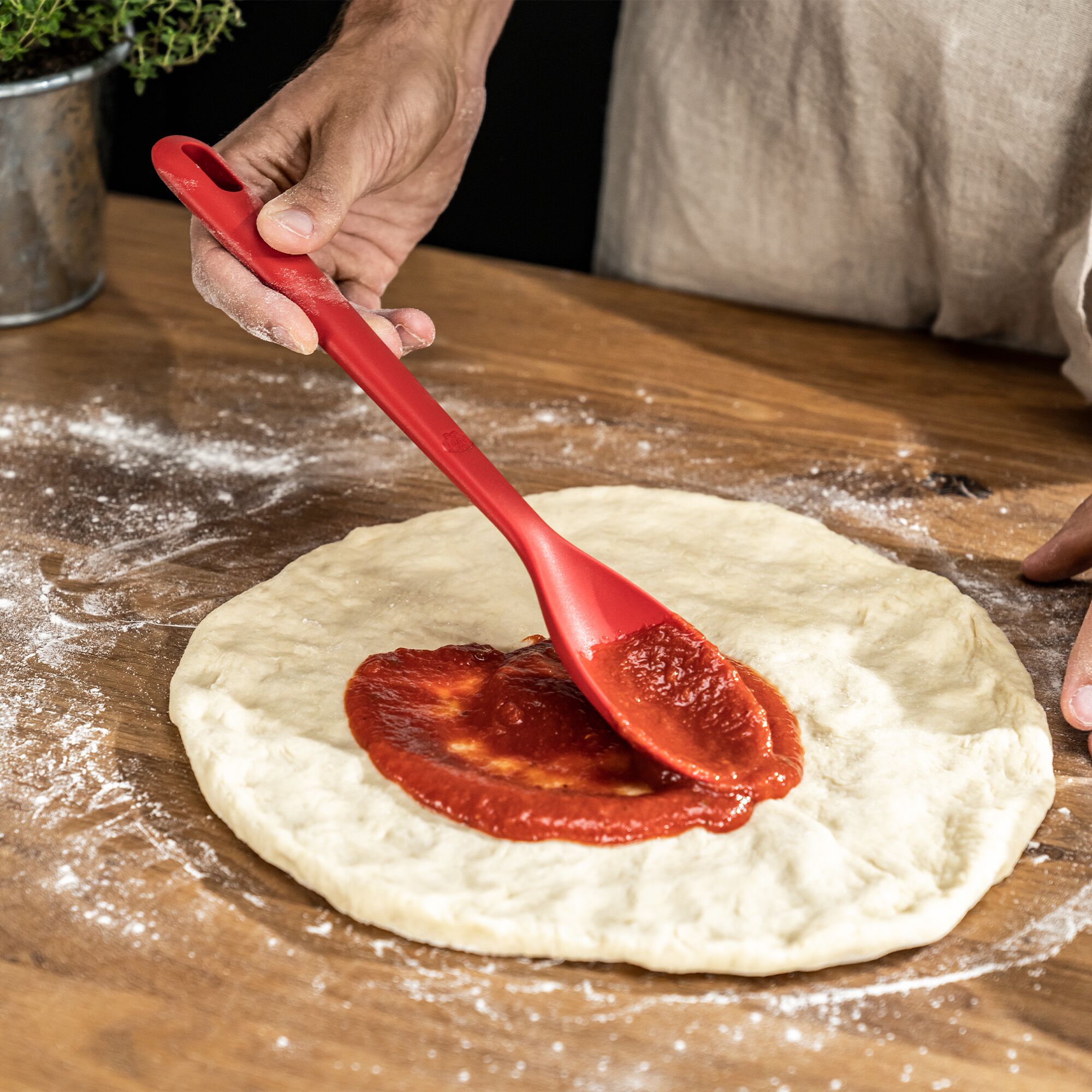 BALLARINI ROSSO - Cuillère - 31 cm - Silicone - Rouge