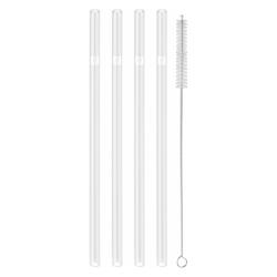 ZWILLING | Sorrento Glass Straw Set – 4x straws + brush - borosilicate - hot & cold