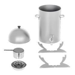 Warme dranken dispenser - 5 liter - Chroom