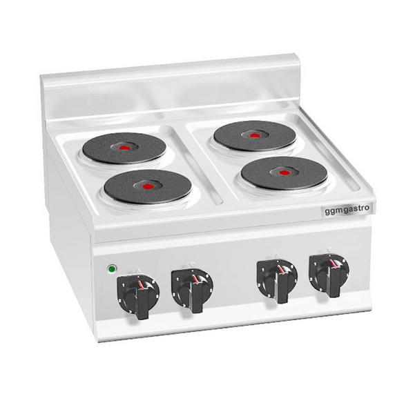 Fogão elétrico 4x placas circulares (8 kW)