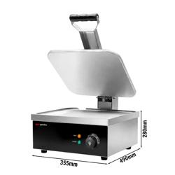 Commercial Contact Grill / Panini Press - Smooth Top & Bottom - 2.2 kW - 350×330 mm grill area - Stainless steel body, Aluminium plates