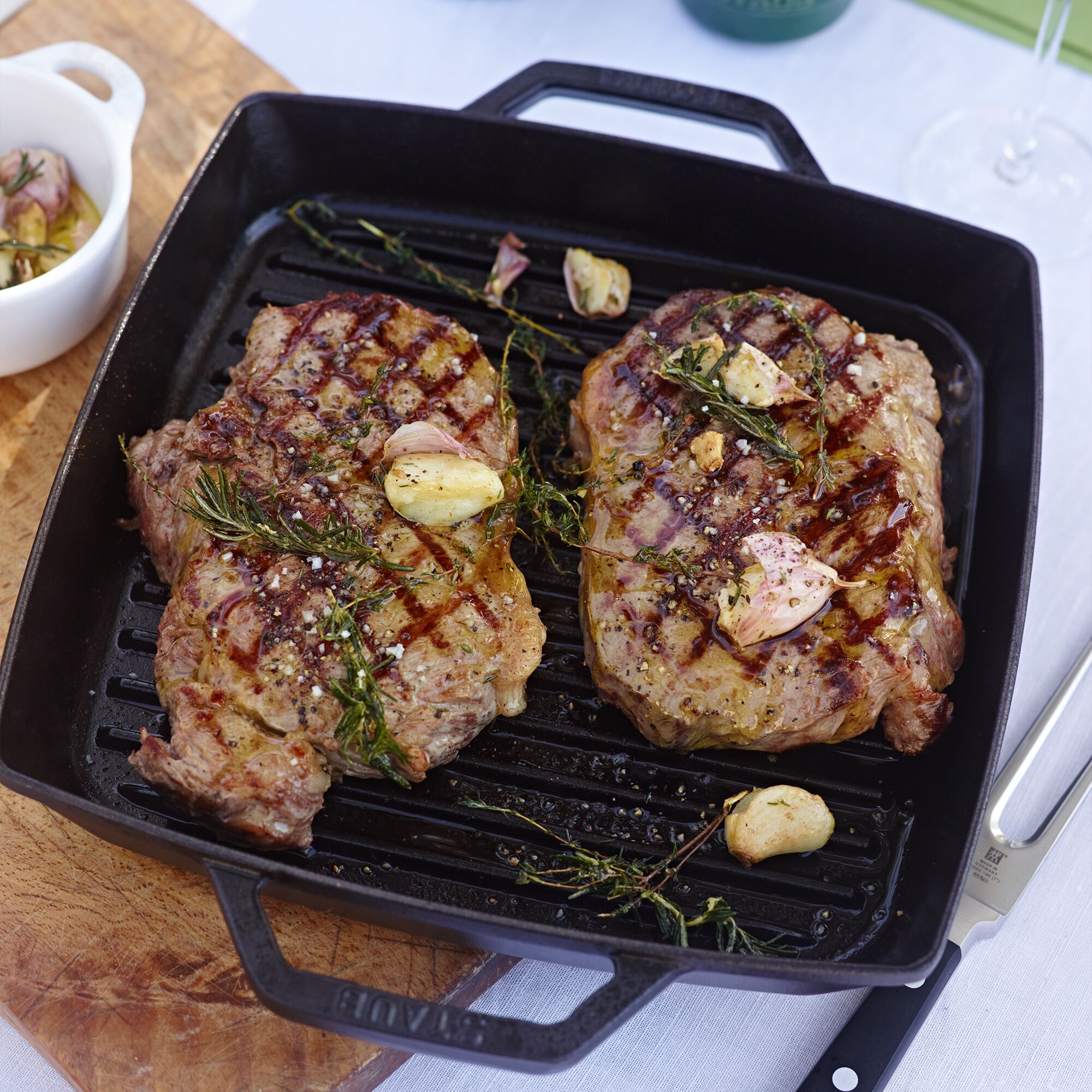STAUB | GRILL PANS - Poêle à griller - 280x280 mm - Fonte - Noir        