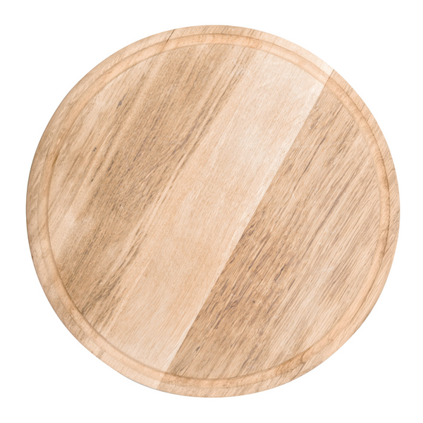 Plato para pizza con ranura para jugos - Ø 38 cm | Tablero de pizza | Plato de madera
