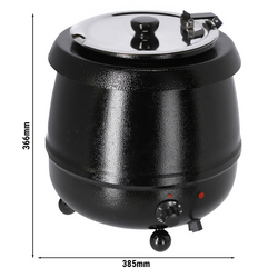 Soepwarmer - 9 liter - Zwart