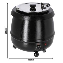 Réchaud à soupe - 9L - Noir