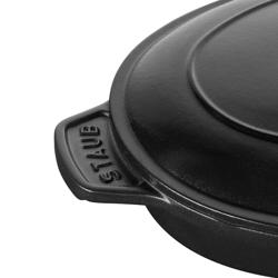 STAUB | SPECIALITIES - Bakvorm met deksel - ovaal - 230mm - Gietijzer - Zwart