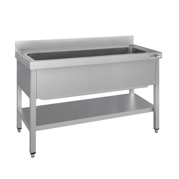 Chiuvetă pentru oale cu fundament 1,4 m - 1 cuva - lungime 120 x lăţime 50 x adâncime 35 cm