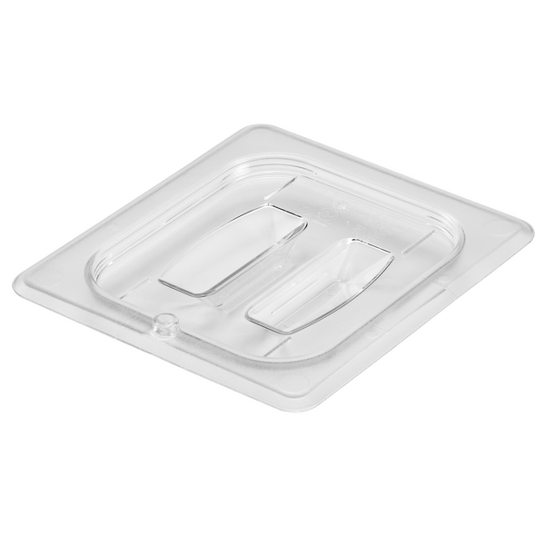 (6 piezas) CAMBRO | Camwear® policarbonato GN tapa 1/6 - con asa - transparente