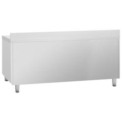 Koelwerkbank PREMIUM PLUS - 1960x600mm - met 3 glazen deuren - opstand