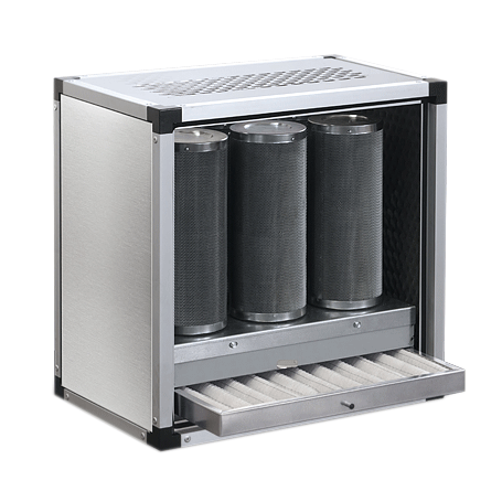 Exhaust air purification system 1400m³ - without motor (with on & activated carbon filter)