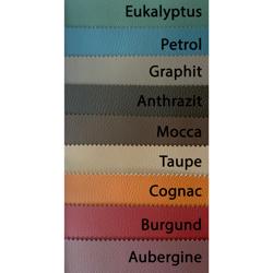 (12 uds) Mantel individual [de PVC y poliéster] [James]  - acabado símil piel - 33x46cm - Aubergine