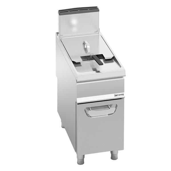 Fritadeira a gás com estrutura - 20L - 17,5kW - com torneira de drenagem - incl. estrutura