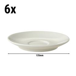 (6 pcs) BART - Coffee saucers - Ø135mm - Ivory