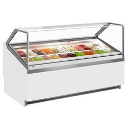 Commercial Ivy Ice Cream Display Freezer – 20 × 5 L Napoli pans - 1919 mm - Ventilated - White