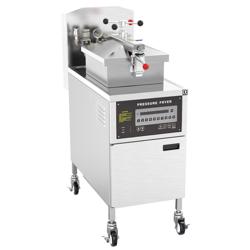 Drukfriteuse - 24 liter - 13,5 kW - digitale bediening - met oliefiltersysteem
