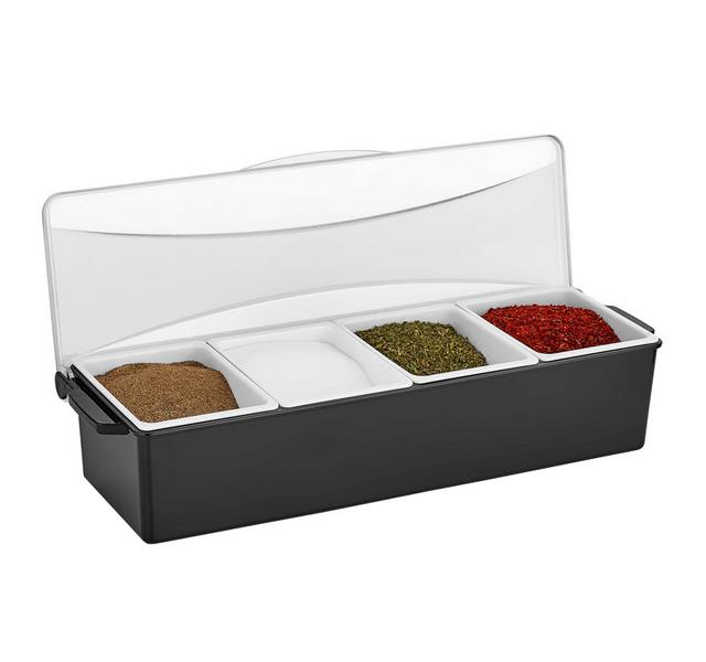 Garnish centre - 4 containers - incl. lid