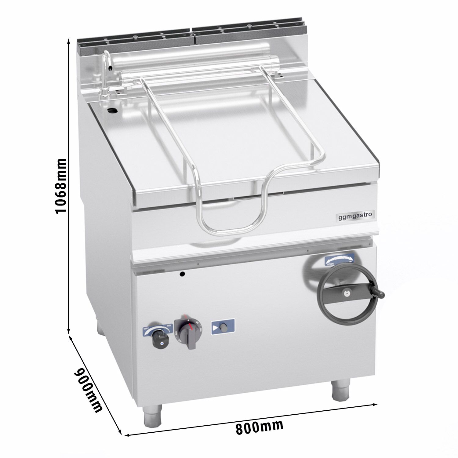 Sauteuse basculante à gaz – 80 litres – 20 kW