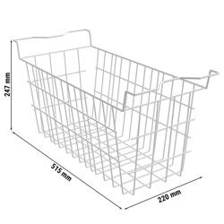 Inhaakmand - 515x220x247mm - wit - polycarbonaat - voor TTG449N, TTG466EN & TTG534EN & TTG553N