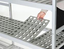 Estantería básica de aluminio (anodizado) - 1190 x 1685 mm