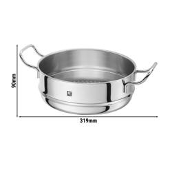 ZWILLING| Steam Insert – Ø 24 cm - Steamer Basket for Vegetables - Heat-Resistant Handles