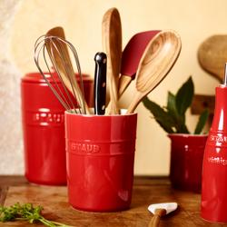 STAUB | CERAMIQUE - Portautensili da cucina - Ø 110mm - Ceramica - Rosso ciliegia