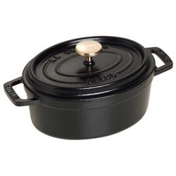 STAUB | LA COCOTTE - Cocotte - ovális - 170mm - öntöttvas - fekete