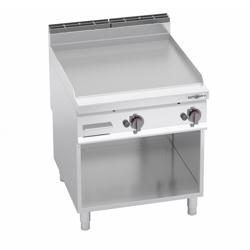 Gas stekbord - 20 kW - Slät - 796x667 mm - med underrede (benstativ)