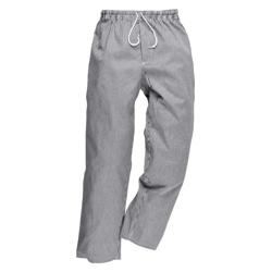 (5 peças) Calças de Cozinha Bromley - (quadrados, Preto e Branco)- Tamanho: 4XL