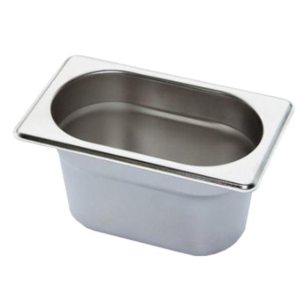 Conteneur GN 1/9 en inox  - Hauteur : 100 mm         