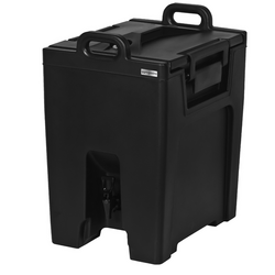 Thermo drankcontainer met kraantje - 40 liter - zwart