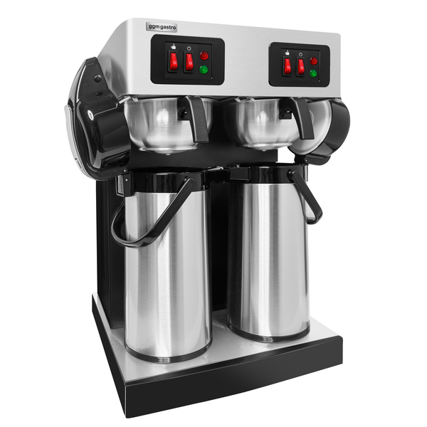 Aparat de cafea cu filtru - 2x 2,2 litri - 3,8kW - incl. 2x Pompă termos  
