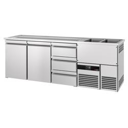 Barkoeling PREMIUM - 2500x700mm - 2 deuren & 3 laden