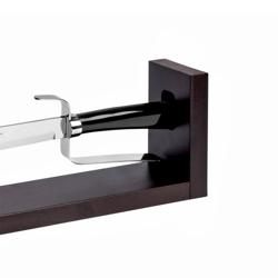 (2) BERKEL | Elegance Champagne Sabre – 380 mm blade - buffalo horn handle - wood stand